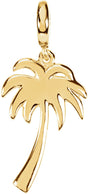 14K Yellow Palm Tree Charm