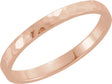 14K Rose Gold 2 mm Flat Band Size 5.5