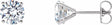 14K White Gold 1 1/2 CTW Lab-Grown Diamond 4-Prong Stud Earrings