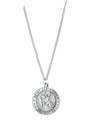 Sterling Silver 22 mm St. Christopher Medal 24” Necklace 