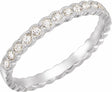 14K White 1/3 CTW Natural Diamond Anniversary Band