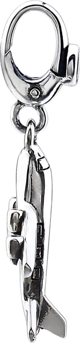 Sterling Silver Plane Charm