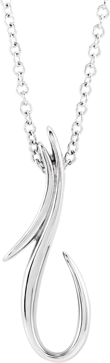 Sterling Silver Freeform 16-18" Necklace