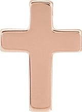 14K Rose Gold Petite Cross Slide Pendant