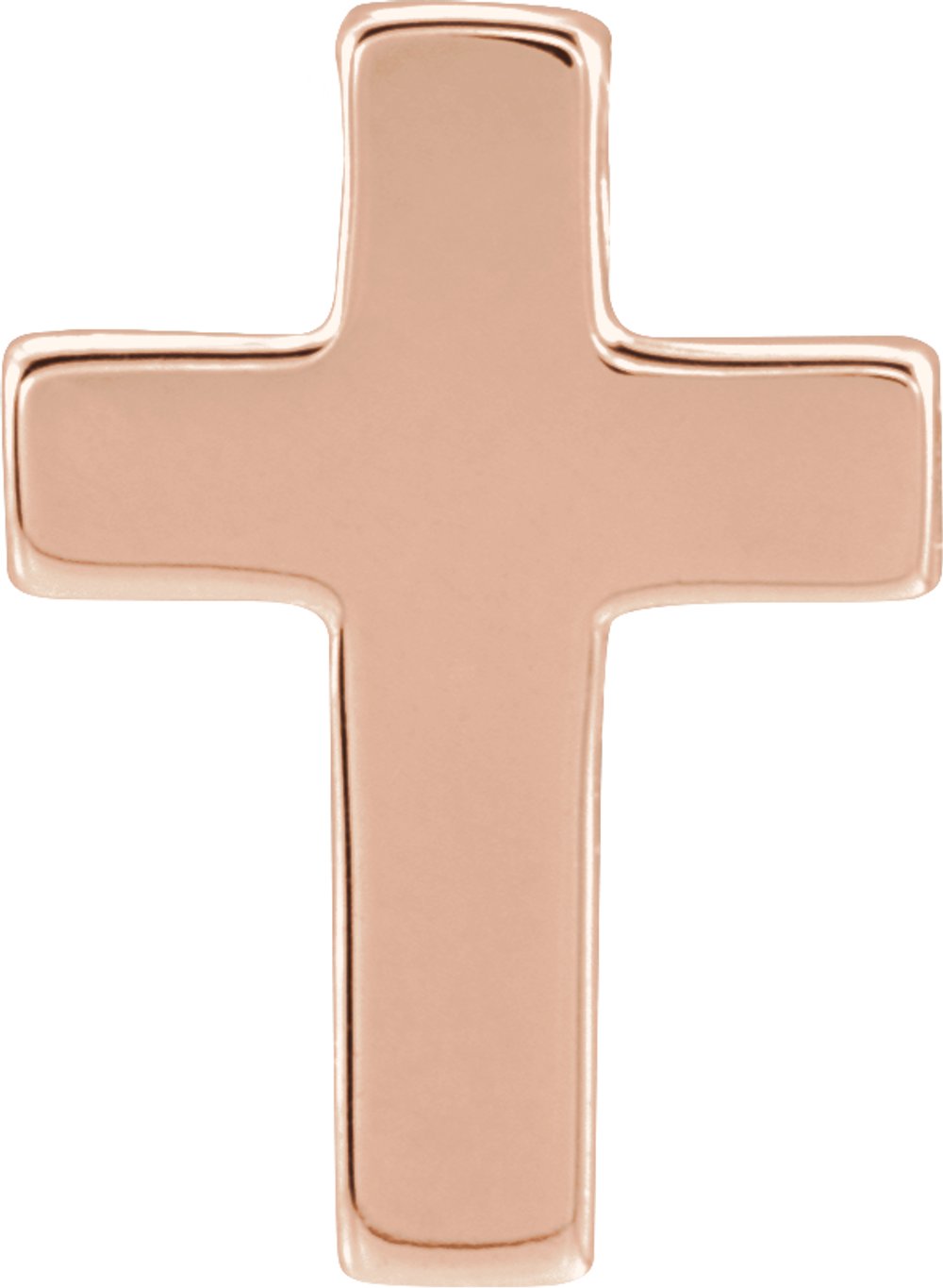 14K Rose Gold Petite Cross Slide Pendant