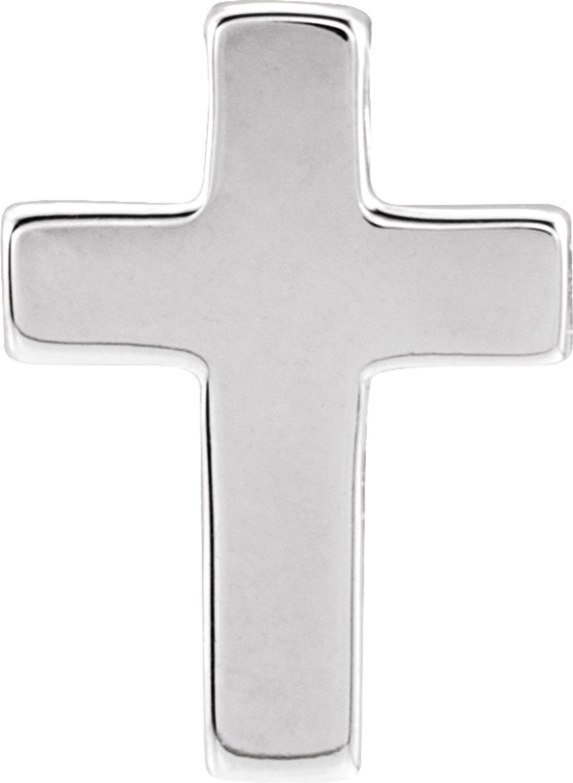 14K White Petite Cross Slide Pendant