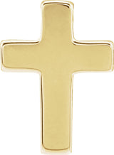 14K Yellow Gold Petite Cross Slide Pendant