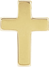 14K Yellow Petite Cross Slide Pendant