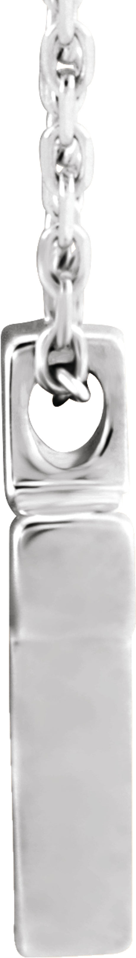 Sterling Silver Petite Cross 16-18" Necklace  