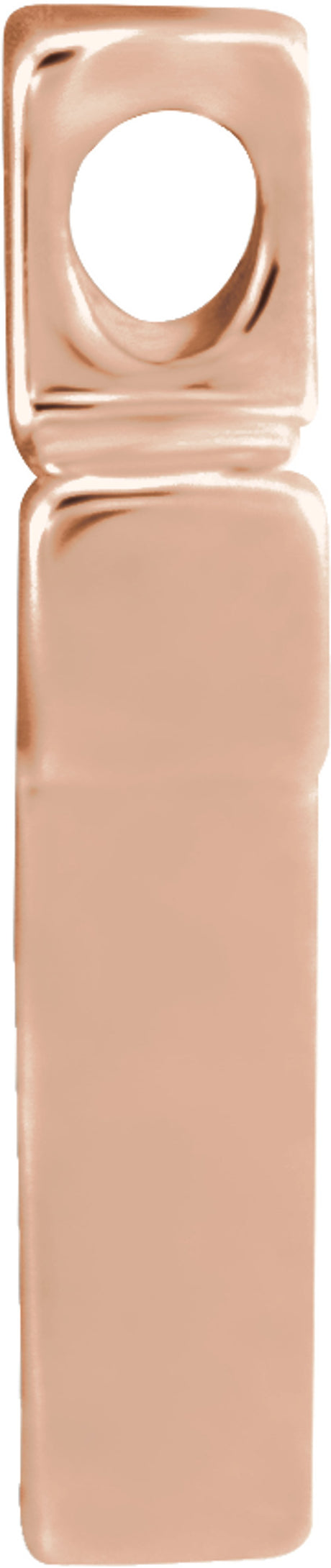 14K Rose Gold Petite Cross Slide Pendant