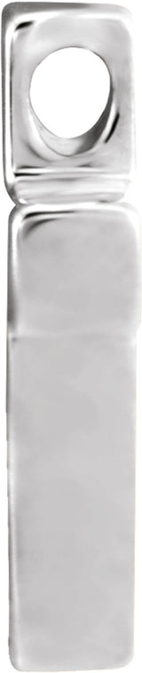 14K White Gold Petite Cross Slide Pendant