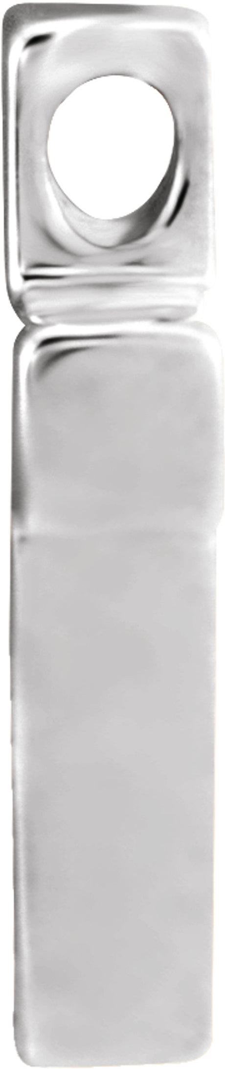 14K White Gold Petite Cross Slide Pendant