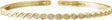14K Yellow Gold 1/6 CTW Natural Diamond Stackable Bangle 7" Bracelet   