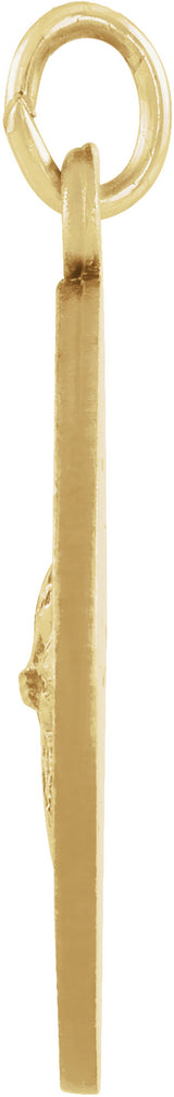 14K Yellow 15 mm St. Gerard Medal