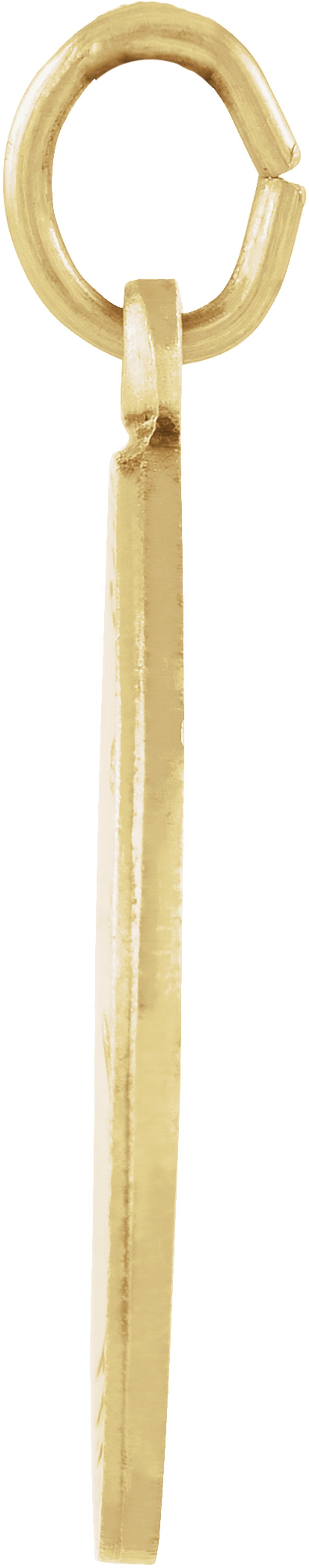 14K Yellow 15 mm Round St. Luke Medal