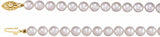 14K Yellow Gold Cultured White Akoya Pearl 24" Necklace
