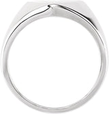 Sterling Silver Heart Signet Ring