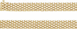 14K Yellow Gold 10.25 mm Panther 7"  Chain 