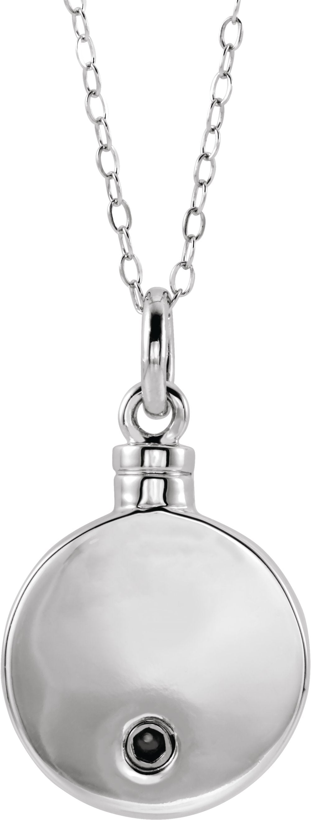 Sterling Silver So Far But Yet So Close Ash Holder 18" Necklace