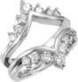 14K White 1/3 CTW Natural Diamond Ring  Guard