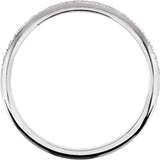 14K White Gold 2 mm Milgrain Geometric Band Size 6.5