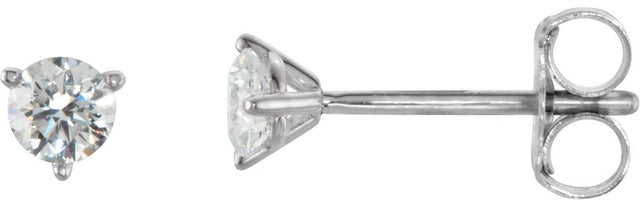 14K White Gold 1/4 CTW Natural Diamond Stud Earrings