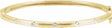 14K Yellow Gold 1/4 CTW Lab-Grown Diamond Bangle 6" Bracelet