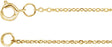 14K Yellow Gold 1 mm Adjustable Diamond-Cut Cable 16-18" Chain 