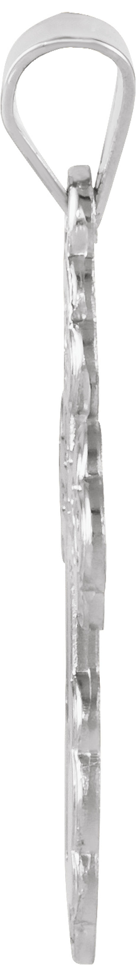 Sterling Silver St. Olga Orthodox Cross Pendant