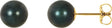 14K Yellow Gold 7 mm Cultured Black Akoya Pearl Earrings