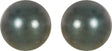 14K Palladium White 8 mm Cultured Gray Tahitian Pearl Earrings