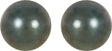14K Palladium White Gold 8 mm Cultured Gray Tahitian Pearl Earrings