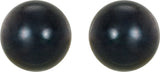 14K Yellow Gold 8 mm Cultured Black Akoya Pearl Earrings
