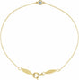 14K Yellow Gold .08 CT Natural Diamond 7" Bracelet