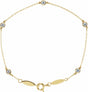 14K Yellow Gold 1/3 CTW Lab-Grown Diamond Bezel-Set Station 7" Bracelet