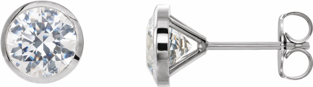 14K White Gold 2 CTW Lab-Grown Diamond Cocktail-Style Earrings