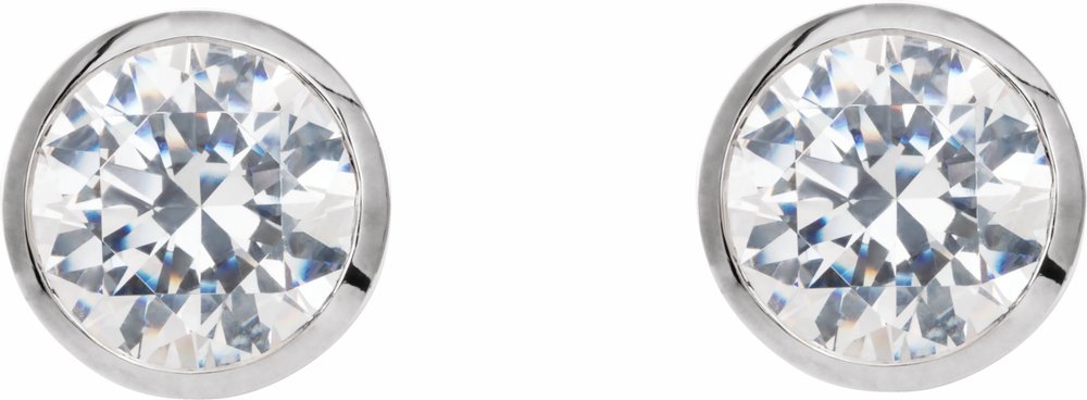 14K White Gold 2 CTW Lab-Grown Diamond Cocktail-Style Earrings