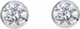 14K White Gold 2 CTW Lab-Grown Diamond Cocktail-Style Earrings