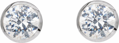 14K White Gold 2 CTW Lab-Grown Diamond Cocktail-Style Earrings