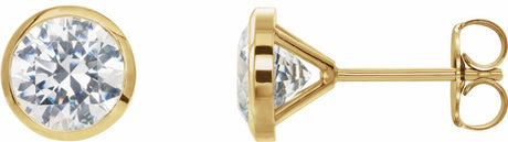14K Yellow Gold 2 CTW Lab-Grown Diamond Cocktail-Style Earrings