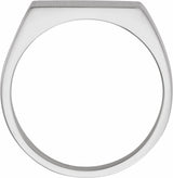 Sterling Silver Rectangle Signet Ring