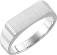 Sterling Silver Rectangle Signet Ring