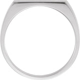 Sterling Silver Rectangle Signet Ring