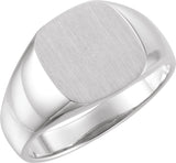 Sterling Silver Square Signet Ring