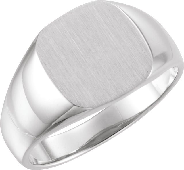 Sterling Silver Square Signet Ring