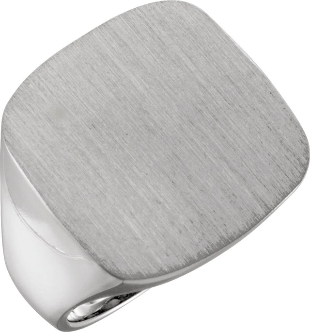 Sterling Silver Square Signet Ring