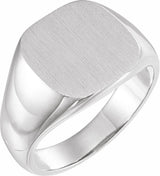 Sterling Silver Square Signet Ring