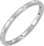 Platinum .04 CTW Natural Diamond Comfort-Fit Band Size 7