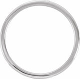 Platinum .04 CTW Natural Diamond Comfort-Fit Band Size 7