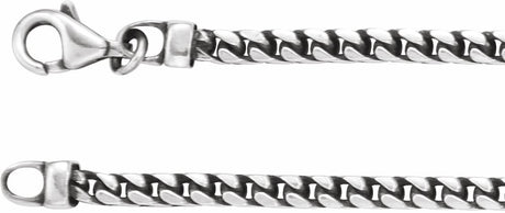 Sterling Silver 3 mm Franco 20" Chain 
